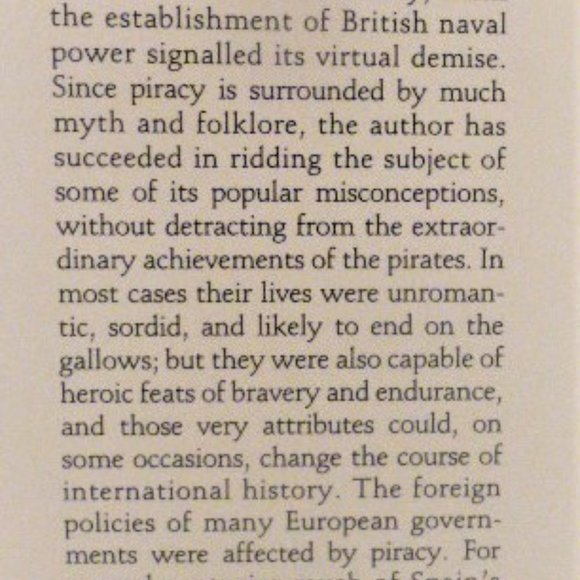 1st Ed. 1980 The Pirate Pictures Rayner Thrower HC/DJ Myth Folklore History - Picture 2 of 4